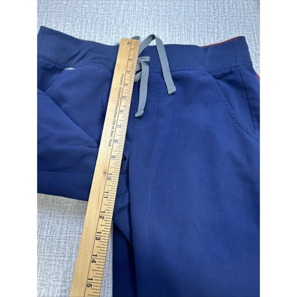 Lot of Three Figs Bottoms/Pants S Technical Collection Navy & Red Joggers